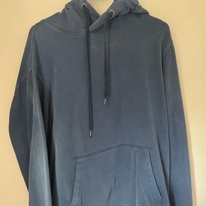 Blue American Eagle Plain Bonfire Fleece Hoodie/Sweatshirt